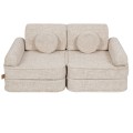 Tangle Pocket Plus Kids Sofa, Marshmallow Beige