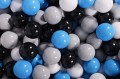 Velvet Foam Playset with Small Ball Pit with 100 Balls Light Gray: Blue/Gray/Black
