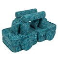Tangle Pocket Plus Kids Sofa, Lagoon Blue