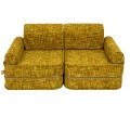 Tangle Pocket Plus Kids Sofa, Honey Mustard