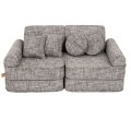 Tangle Pocket Plus Kids Sofa, Moon Grey