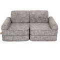 Tangle Pocket Plus Kids Sofa, Moon Grey