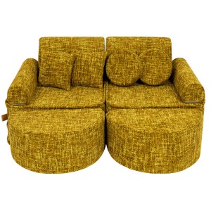 Tangle Pocket Max Kids Sofa, Honey Mustard