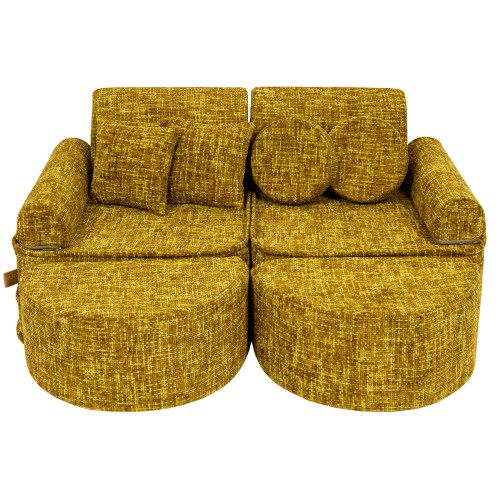Tangle Pocket Max Kids Sofa, Honey Mustard