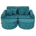 Tangle Pocket Max Kids Sofa, Lagoon Blue