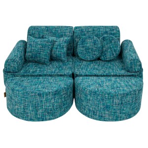 Tangle Pocket Max Kids Sofa, Lagoon Blue