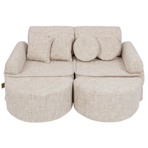 Tangle Pocket Max Kids Sofa, Marshmallow Beige