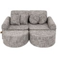 Tangle Pocket Max Kids Sofa, Moon Grey