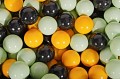 Velvet Foam Playset with Small Ball Pit with 100 Balls Light Gray: Light Green/Yellow/Black