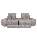 Tangle Pocket Max Kids Sofa, Moon Grey