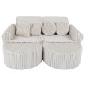 Churros Pocket Max Kids Sofa, Cotton Candy White