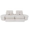 Churros Pocket Max Kids Sofa, Cotton Candy White