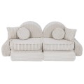 Churros Pocket Max Kids Sofa, Cotton Candy White