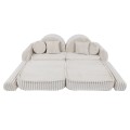 Churros Pocket Max Kids Sofa, Cotton Candy White
