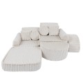 Churros Pocket Max Kids Sofa, Cotton Candy White