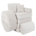 Churros Pocket Max Kids Sofa, Cotton Candy White