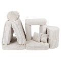 Churros Pocket Max Kids Sofa, Cotton Candy White