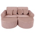 Churros Pocket Max Kids Sofa, Ruby Chocolate Pink