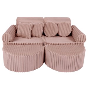 Churros Pocket Max Kids Sofa, Ruby Chocolate Pink