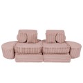 Churros Pocket Max Kids Sofa, Ruby Chocolate Pink