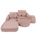 Churros Pocket Max Kids Sofa, Ruby Chocolate Pink