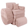 Churros Pocket Max Kids Sofa, Ruby Chocolate Pink