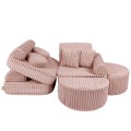 Churros Pocket Max Kids Sofa, Ruby Chocolate Pink