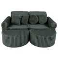 Churros Pocket Max Kids Sofa, Pine Forest Green