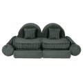 Churros Pocket Max Kids Sofa, Pine Forest Green