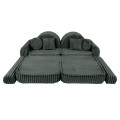 Churros Pocket Max Kids Sofa, Pine Forest Green