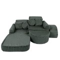 Churros Pocket Max Kids Sofa, Pine Forest Green