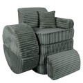Churros Pocket Max Kids Sofa, Pine Forest Green