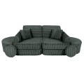 Churros Pocket Max Kids Sofa, Pine Forest Green