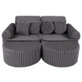 Churros Pocket Max Kids Sofa, Jurassic Grey