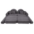 Churros Pocket Max Kids Sofa, Jurassic Grey