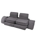 Churros Pocket Max Kids Sofa, Jurassic Grey