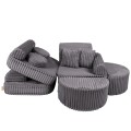 Churros Pocket Max Kids Sofa, Jurassic Grey