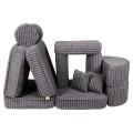 Churros Pocket Max Kids Sofa, Jurassic Grey