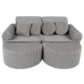 Churros Pocket Max Kids Sofa, Moon Dust Grey