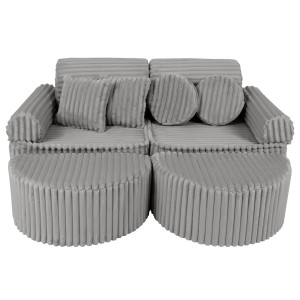 Churros Pocket Max Kids Sofa, Moon Dust Grey