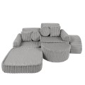 Churros Pocket Max Kids Sofa, Moon Dust Grey