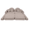 Churros Pocket Max Kids Sofa, Pebble Beige