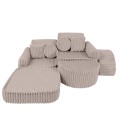 Churros Pocket Max Kids Sofa, Pebble Beige
