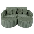 Churros Pocket Max Kids Sofa, Olive Sage Green