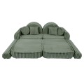 Churros Pocket Max Kids Sofa, Olive Sage Green