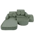 Churros Pocket Max Kids Sofa, Olive Sage Green