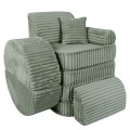 Churros Pocket Max Kids Sofa, Olive Sage Green