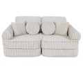 Churros Pocket Plus Kids Sofa, Cotton Candy White