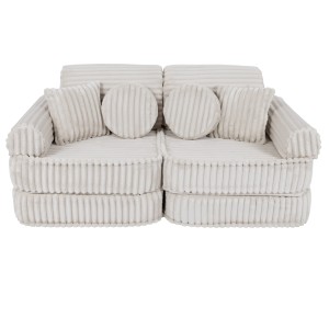 Churros Pocket Plus Kids Sofa, Cotton Candy White