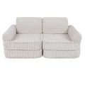 Churros Pocket Plus Kids Sofa, Cotton Candy White